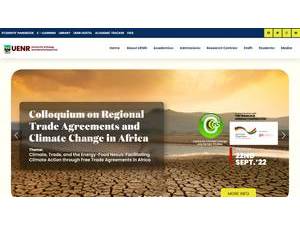 University of Energy and Natural Resources's official website homepage screenshot