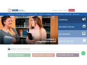 University of Gran Rosario's official website homepage screenshot
