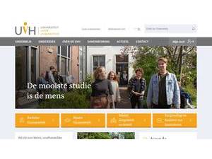 University of Humanistic Studies's official website homepage screenshot