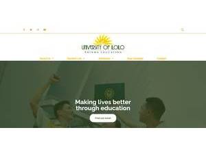 University of Iloilo - PHINMA's official website homepage screenshot