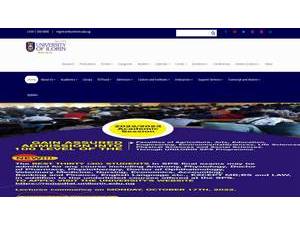 University of Ilorin's official website homepage screenshot