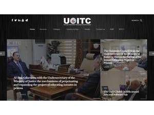 University of Information Technology and Communications's official website homepage screenshot