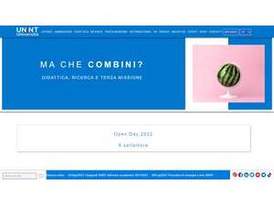 University of International Studies of Rome's official website homepage screenshot