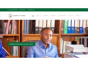 University of Iringa's official website homepage screenshot