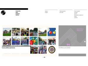 University of Italian-speaking Switzerland's official website homepage screenshot