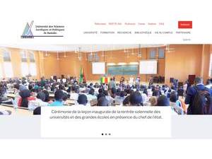 University of Law and Political Science of Bamako's official website homepage screenshot