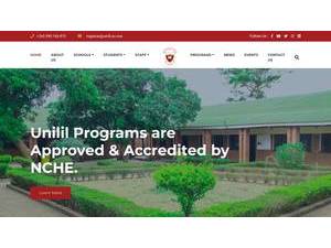 University of Lilongwe's official website homepage screenshot