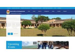 University of Livingstonia's official website homepage screenshot