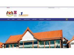 University of Malaysia, Kelantan's official website homepage screenshot