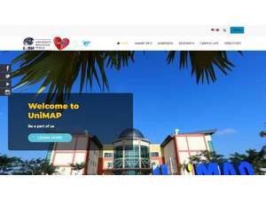 University of Malaysia Perlis's official website homepage screenshot