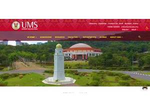 University of Malaysia Sabah's official website homepage screenshot