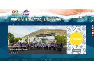 University of Malaysia, Terengganu's official website homepage screenshot