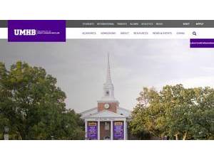 University of Mary Hardin-Baylor's official website homepage screenshot