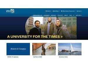University of Massachusetts Boston's official website homepage screenshot