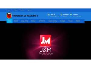 University of Medicine 2, Yangon's official website homepage screenshot