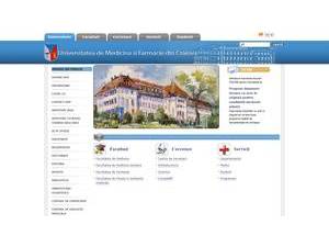 University of Medicine and Pharmacy of Craiova's official website homepage screenshot
