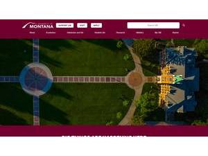 University of Montana's official website homepage screenshot