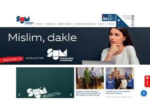 University of Mostar's official website homepage screenshot