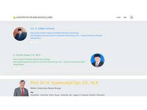 University of Muara Bungo's official website homepage screenshot