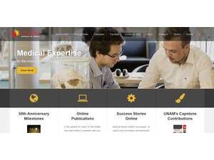 University of Namibia's official website homepage screenshot