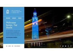 University of North Carolina at Chapel Hill's official website homepage screenshot