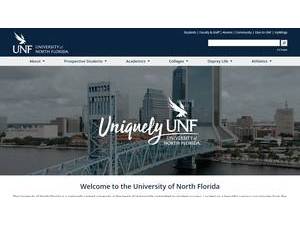 University of North Florida's official website homepage screenshot