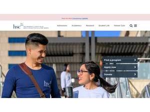 University of North Texas Health Science Center's official website homepage screenshot