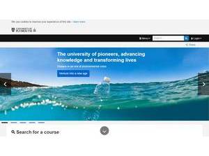 University of Plymouth's official website homepage screenshot