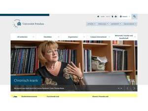University of Potsdam's official website homepage screenshot