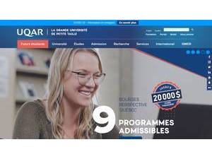 University of Québec in Rimouski's official website homepage screenshot