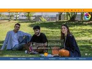 University of Salerno's official website homepage screenshot