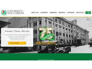 University of San Carlos's official website homepage screenshot