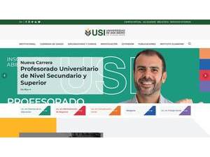 University of San Isidro's official website homepage screenshot