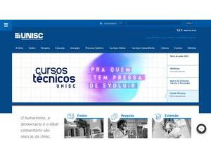 University of Santa Cruz do Sul's official website homepage screenshot