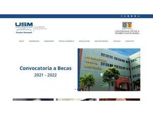 University of Santa María, Guayaquil Campus's official website homepage screenshot