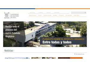 University of Santiago de Chile's official website homepage screenshot