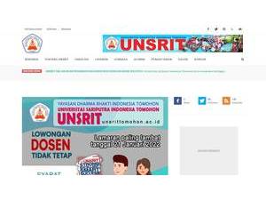 University of Sari Putra Tomohon's official website homepage screenshot