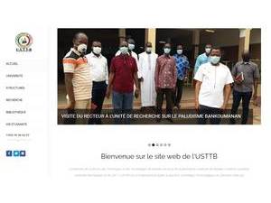 University of Science and Technology of Bamako's official website homepage screenshot