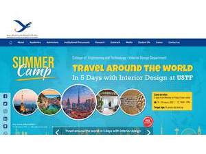 University of Science and Technology of Fujairah (license revoked)'s official website homepage screenshot