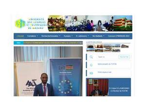 University of Science and Technology of Masuku's official website homepage screenshot