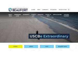 University of South Carolina-Beaufort's official website homepage screenshot