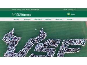 University of South Florida's official website homepage screenshot