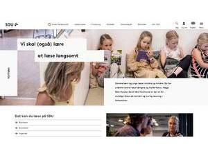 University of Southern Denmark's official website homepage screenshot