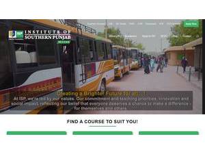 University of Southern Punjab's official website homepage screenshot