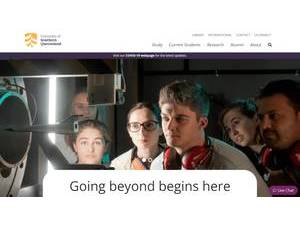 University of Southern Queensland's official website homepage screenshot