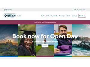 University of St Mark and St John's official website homepage screenshot