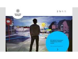 University of Stuttgart's official website homepage screenshot