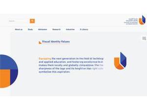 University of Technology and Applied Sciences's official website homepage screenshot