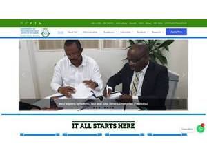 University of Technology and Arts of Byumba's official website homepage screenshot