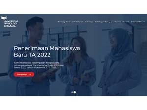 University of Technology, Surabaya's official website homepage screenshot